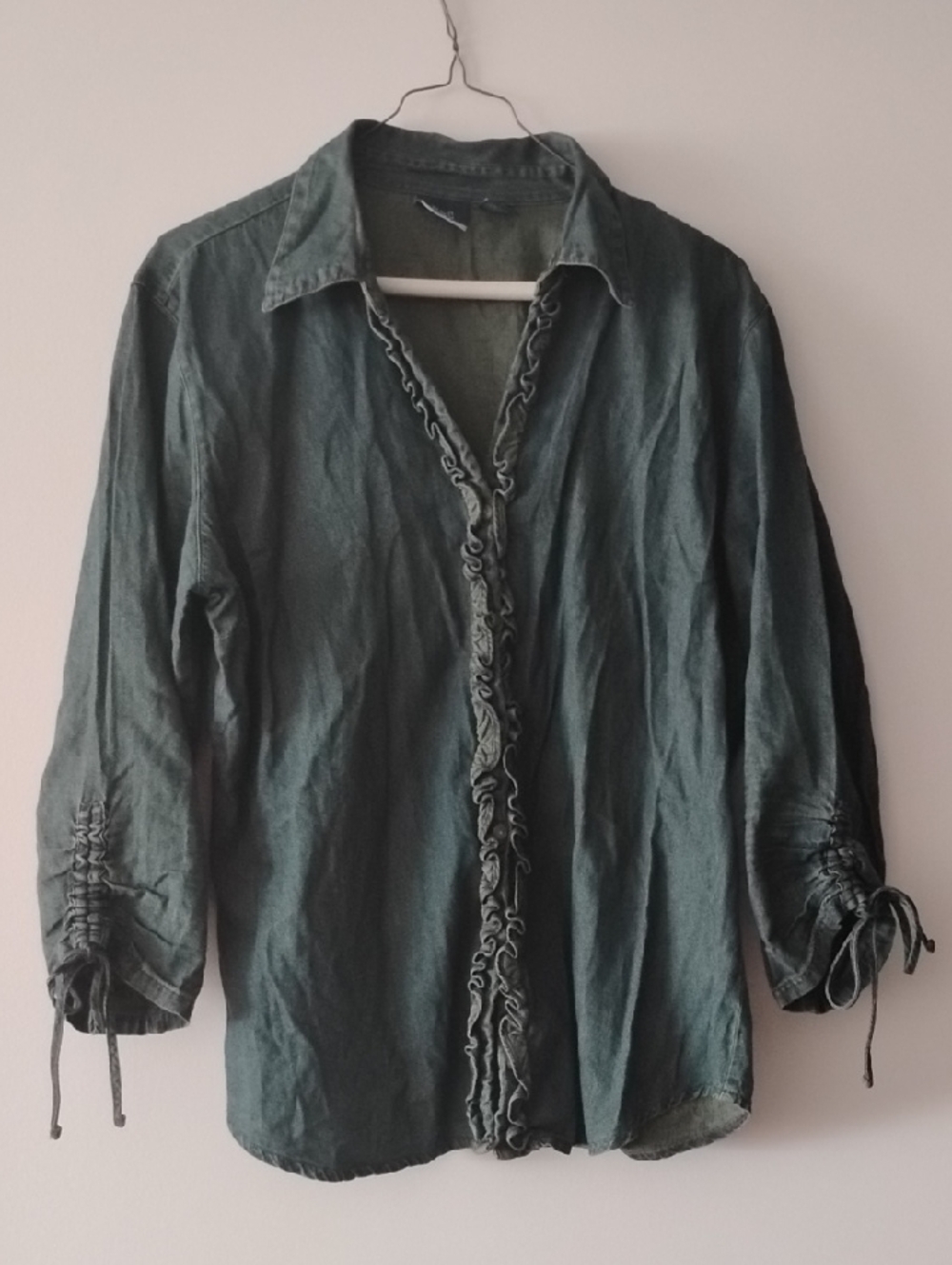 DC Denim Cotton Button-Up Top